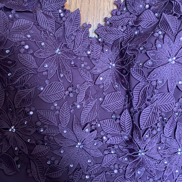 NWT Madison Gardner New York Eggplant Dress - Picture 3 of 10